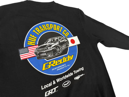 GReddy HUF x GReddy Transport Crewneck - Black