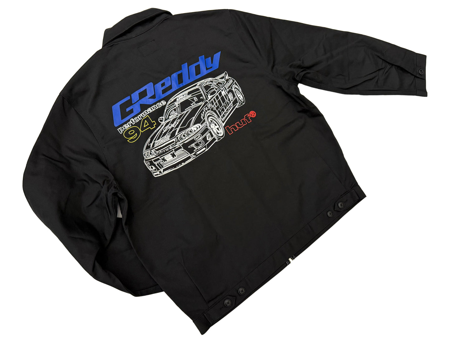 GReddy HUF x GReddy Diagram Work Jacket - Black