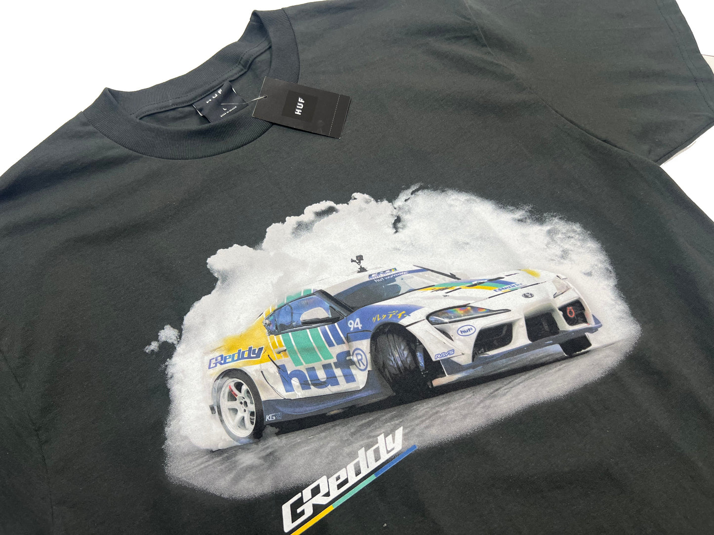 GReddy HUF x GReddy Racing Performance (oversized) Tee - Washed Black