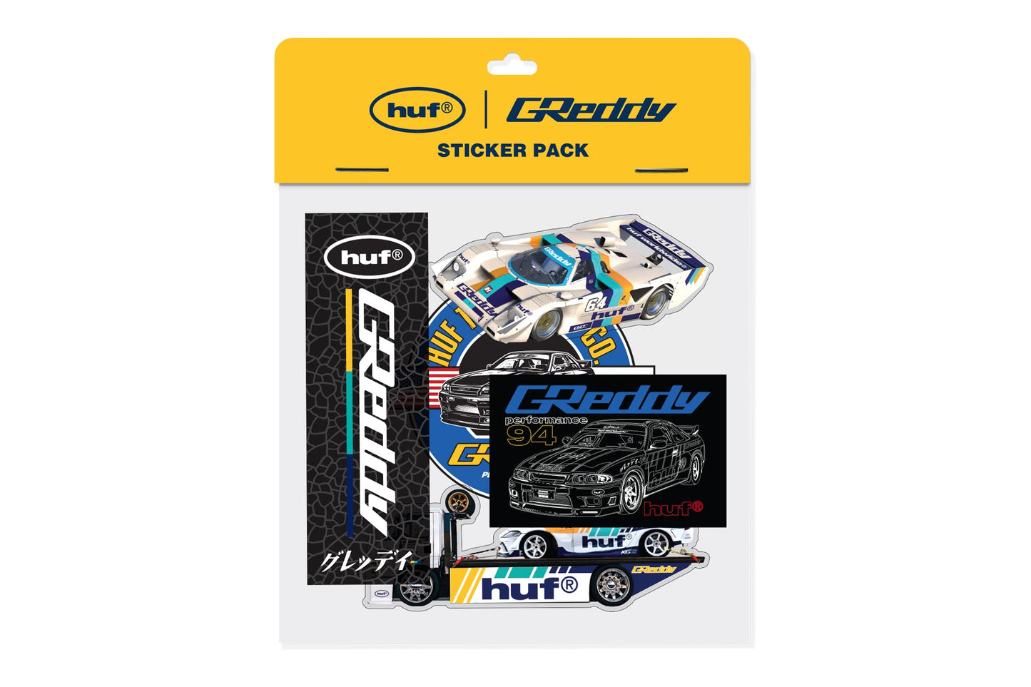 GReddy Huf X GReddy Sticker Pack - Multi.