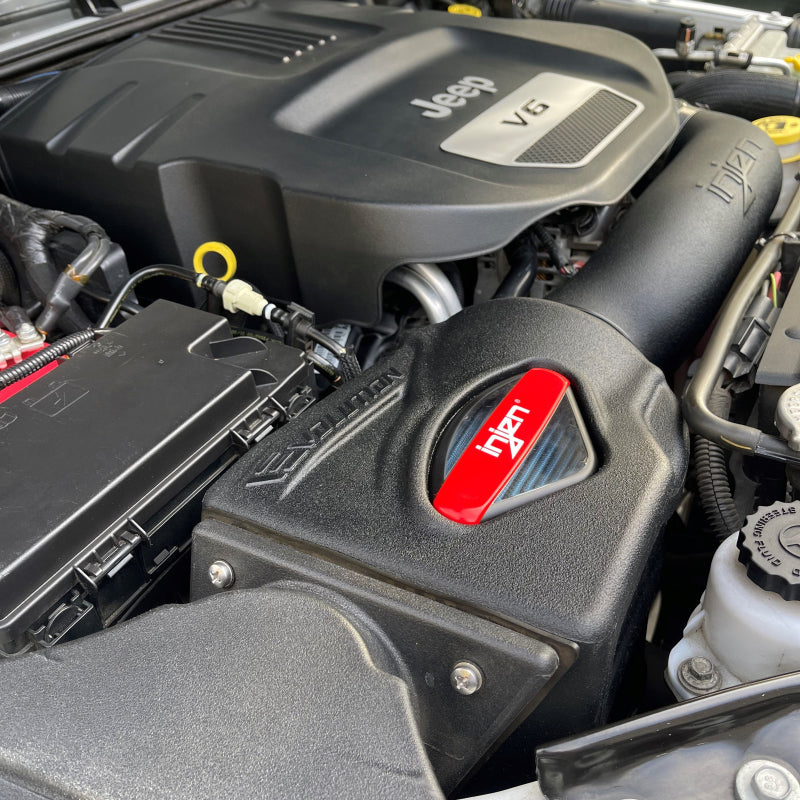 Injen 12-18 Jeep Wrangler JK V6-3.6L Evolution Intake- Dry EVO5009 EVO5009 Photo - Mounted