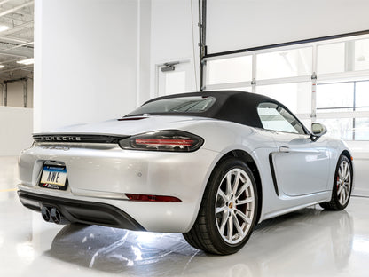 AWE Tuning Porsche 718 Boxster / Cayman SwitchPath Exhaust (PSE Only) - Diamond Black Tips 3025-33020 3025-33020 Photo - Mounted
