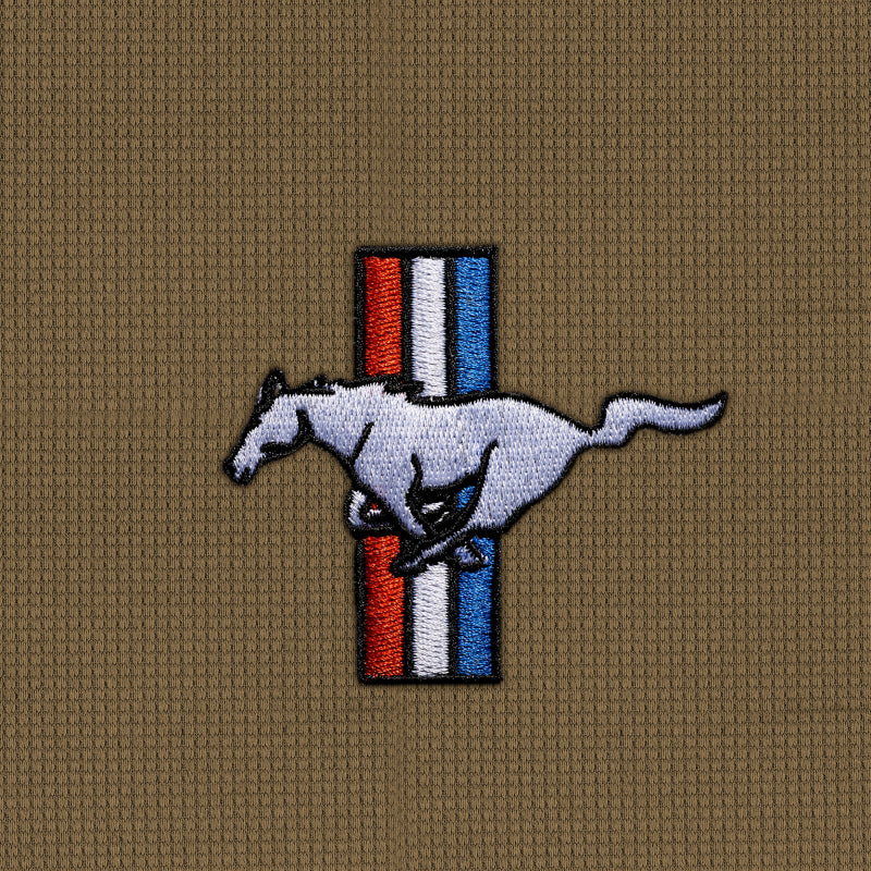 Covercraft Limited Edition Custom Dash Cover with Ford Mustang Tri-Bar Logo 60027DF27-00-23 60027DF27-00-23 Photo - Close Up