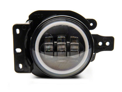 Raxiom 07-23 Jeep Wrangler JK & JL 20-23 Jeep Gladiator JT Axial Series LED Fog Lights w/ Halo J142669 J142669 Photo - Close Up