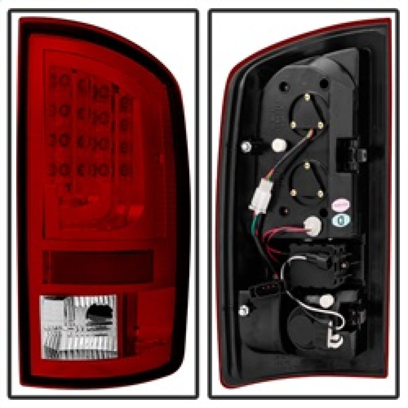 Spyder Dodge Ram 07-08 1500 Version 2 LED Tail Lights - Red Clear ALT-YD-DRAM06V2-LED-RC 5081971 5081971 Photo - Unmounted