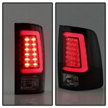 Spyder 13-14 Dodge Ram 1500 Light Bar LED Tail Lights - Black Smoke ALT-YD-DRAM13V2-LED-BSM 5084064 5084064 Photo - Unmounted