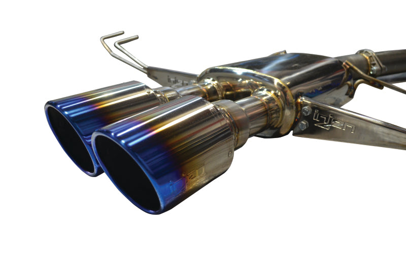Injen 17-19 Honda Civic Type-R 3in SS Cat-Back Exhaust w/ Dual Burnt Titanium Tips SES1582TT SES1582TT Photo - out of package