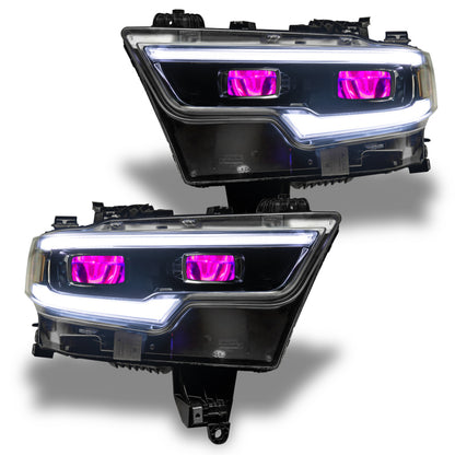ORACLE Lighting Oracle 19-21 RAM 1500 RGB Headlight Demon Eye Kit - LED Projector - ColorSHIFT w/o Controller 1456-334 1456-334 Photo - out of package