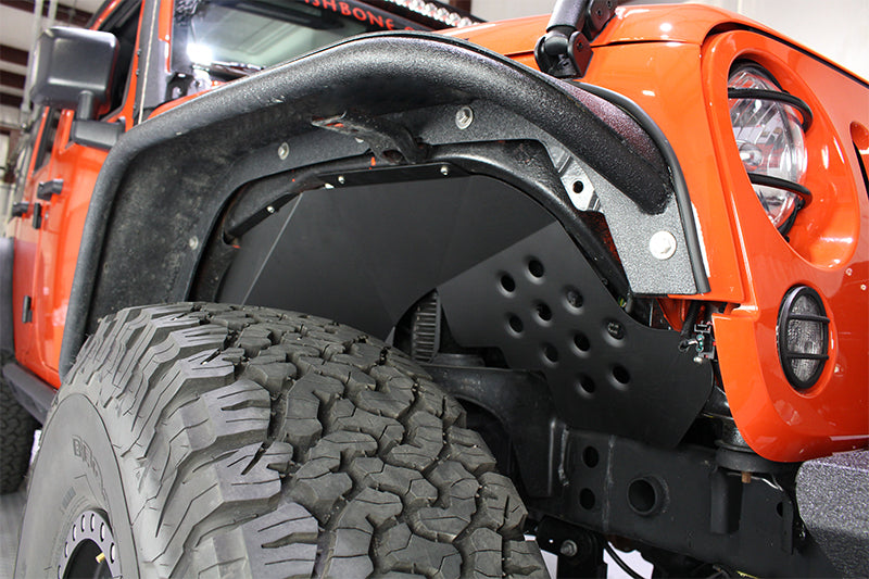 Fishbone Offroad 07-18 Jeep Wrangler JK Aluminum Front Inner Fenders FB33007F FB33007F Photo - lifestyle view