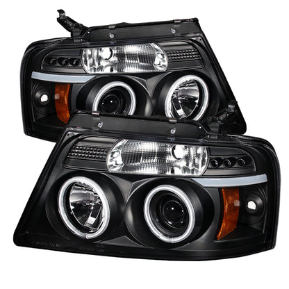 Spyder Ford F150 04-08 Projector Headlights Version 2 CCFL Halo LED Blk PRO-YD-FF15004-CCFL-G2-BK 5030085 5030085 Photo - Primary