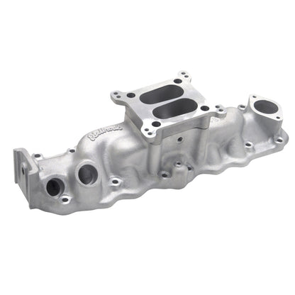 Edelbrock  4-barrel Intake Manifold For 1949-53 Ford Flathead, Satin 1107 Photo - out of package