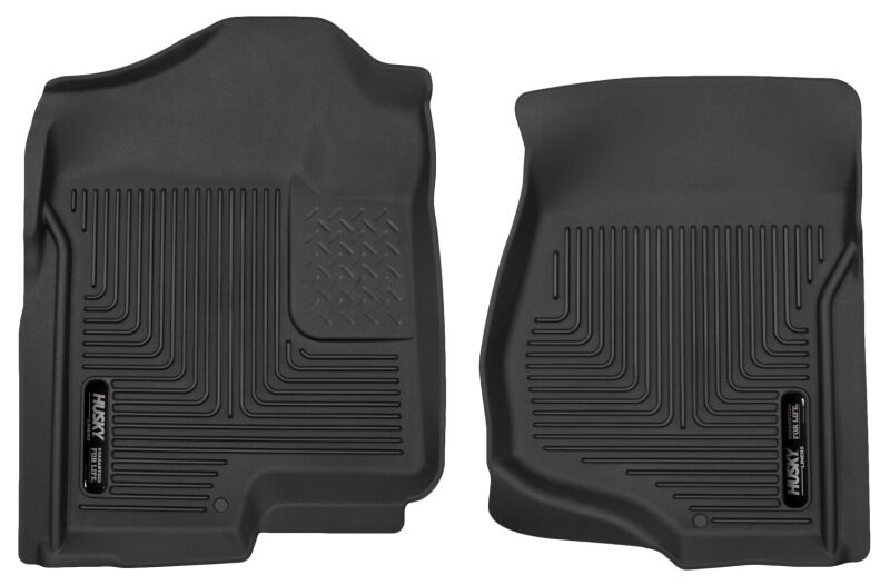 Husky Liners 07-14 Cadillac Escalade ESV/EXT Weatherbeater Black Front Floor Liners 18201 Photo - Primary