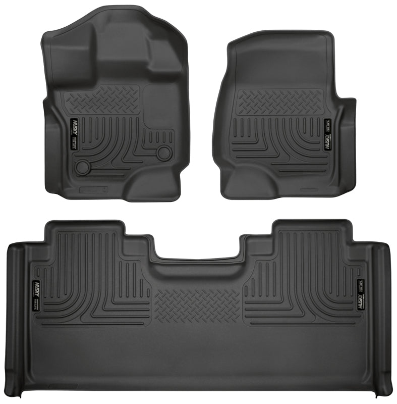 Husky Liners 15-19 F-150 SuperCab Weatherbeater Black Front & 2nd Seat 94051 Photo - Primary