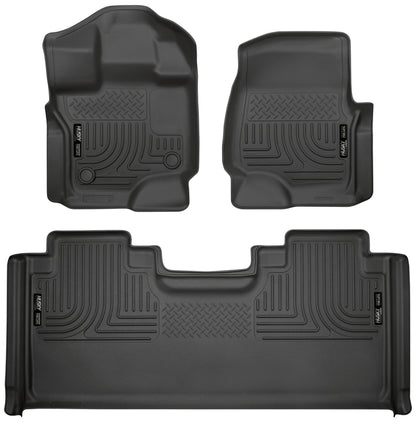 Husky Liners 15-19 F-150 SuperCab Weatherbeater Black Front & 2nd Seat 94051 Photo - Primary