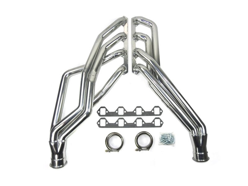 JBA 65-73 Ford Mustang 351W SBF 1-3/4in Primary Silver Ctd Long Tube Header 6616SJS 6616SJS Photo - Primary