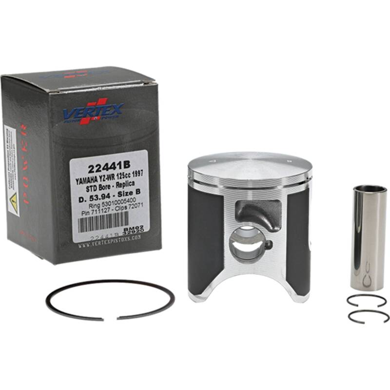 Vertex Pistons Vertex Piston 1997 Yamaha YZ 125 125cc Cast Replica Piston Kit 22441B 22441B Photo - Primary