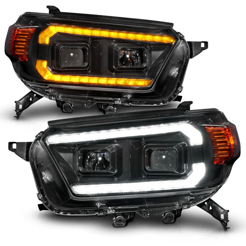 ANZO 10-13 Toyota 4Runner Projector Headlights - Black 111602 111602 User 1