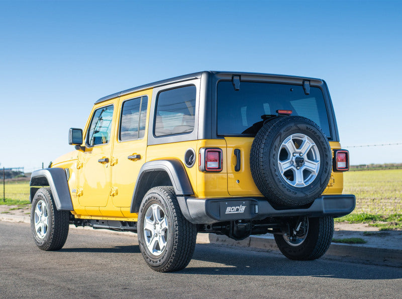 Borla 18-20 Jeep Wrangler JLU 3.6L V6 Climber Turn Down Exit Cat-Back Exhaust 140829 140829 Photo - Close Up