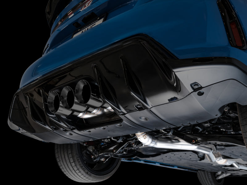 AWE Tuning 2023 Honda Civic Type R FL5 Touring Edition Exhaust w/ Triple Diamond Black Tips 3015-53287 3015-53287 Photo - Mounted