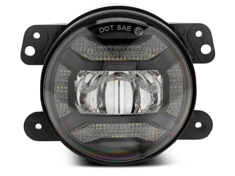 Raxiom 07-18 Jeep Wrangler JK Axial Series 4-In LED Fog Lights- Clear J167046 J167046 Photo - Close Up