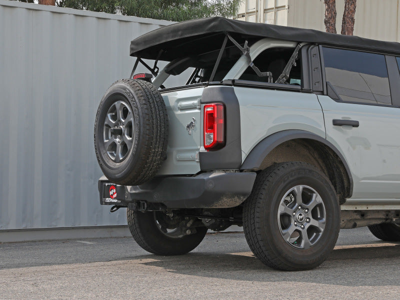 aFe Apollo GT Series 3in 409SS Cat-Back Ford Bronco 2021 L4 2.3L/V6 2.7L - Polished 49-43135 49-43135 Photo - Mounted