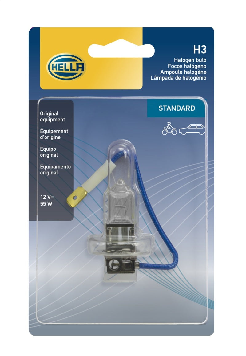 Hella Bulb H3 12V 55W Pk22S T325 Sb H3SB H3SB Photo - in package