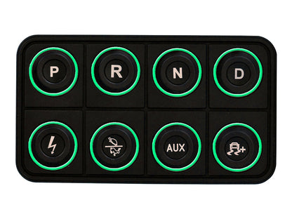 AEM EV 8 Button Keypad CAN Based Programmable Backlighting 30-8400 30-8400 User 1