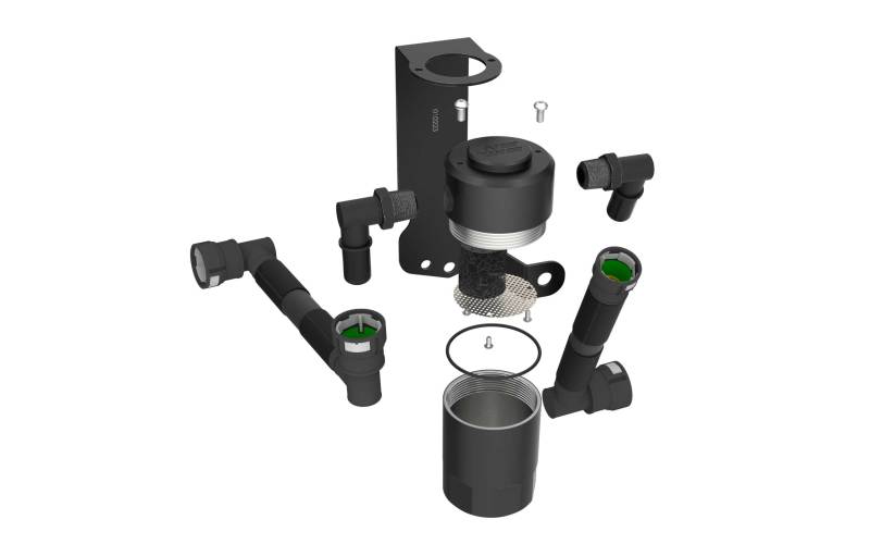 K&N Engineering K&N 15-23 Dodge Challenger 6.2L V8 / 15-23 Dodge Charger 6.2L V8 Oil Catch Can 81-0803 81-0803 Photo - out of package