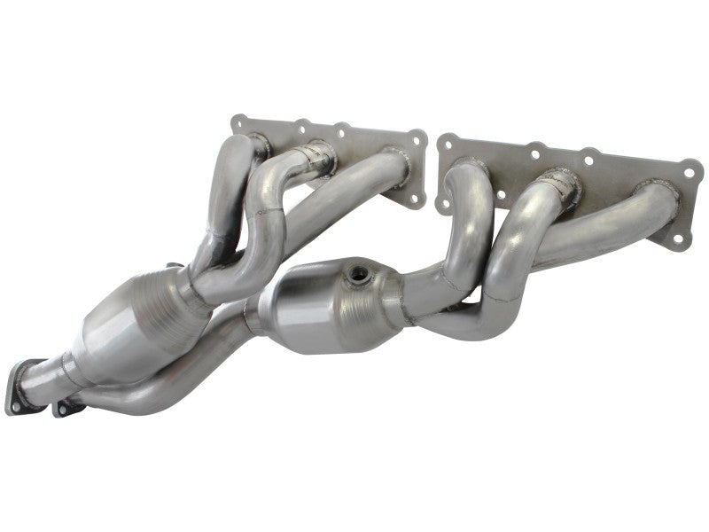 aFe 08-13 BMW 128i (E82/88) L6 3.0L Twisted Steel 304 Stainless Steel Long Tube Header w/ Cat 48-36307-1 48-36307-1 Photo - Primary
