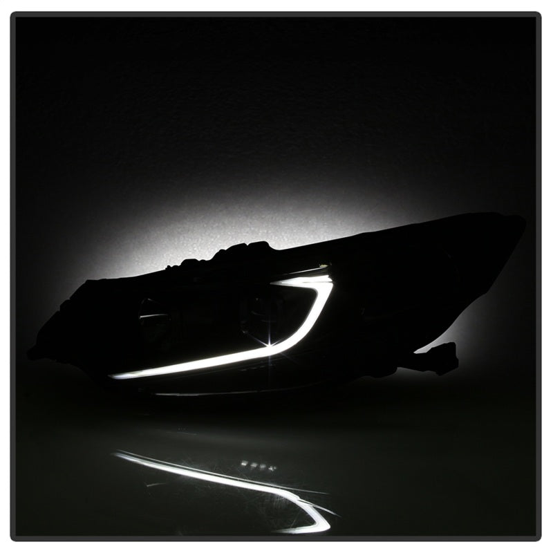 SPYDER xTune 09-14 Acura TSX Projector Headlights - Light Bar DRL - Black (PRO-JH-ATSX09-LB-BK) 9042218 9042218 Photo - Unmounted