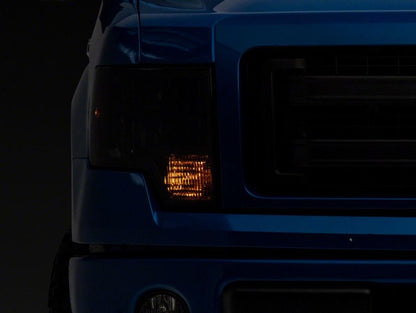 Raxiom 09-14 Ford F-150 Axial OEM Style Rep Headlights- Chrome Housing- SmokedLens T551344 T551344 Photo - Close Up