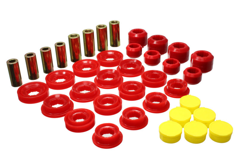 Energy Suspension 03-09 Ram 1500 Pickup 4WD Control Arm Bushing Set - Red 5.3145R 5.3145R Photo - Primary