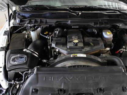 aFe Momentum HD Pro 10R Cold Air Intake System: RAM Diesel Trucks 13-17 L6 50-72005 Photo - Mounted