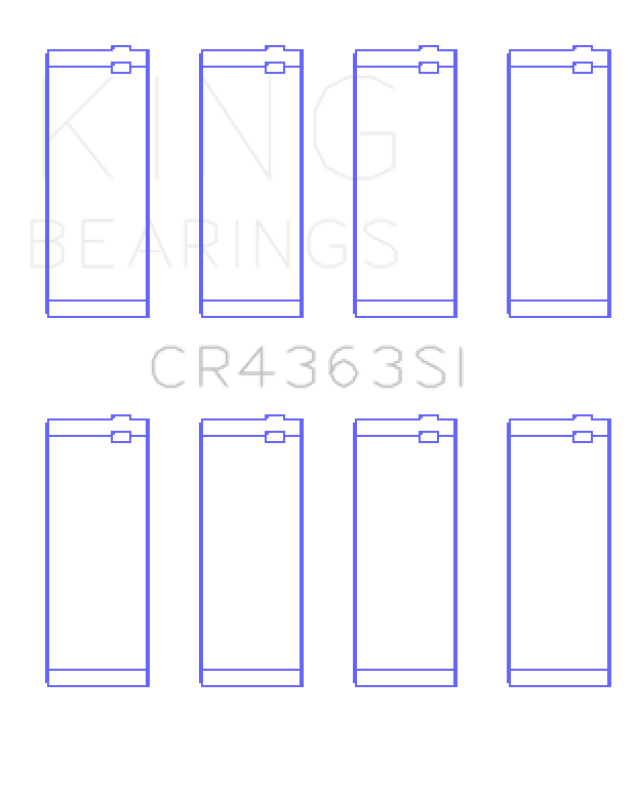 King Engine Bearings King GM 134 DOHC Ecotec 2.2L Connecting Rod Bearings - Set of 8 CR4363SI010 CR4363SI010 Photo - Primary