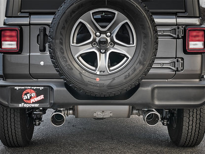 aFe Cat-Back Exhaust System, Rebel Series, 2.5in 409 Stainless Steel 49-48066-P Photo - Mounted