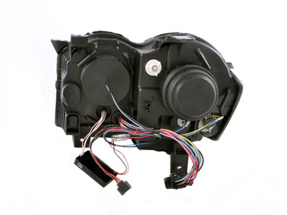 Anzo 2008-2010 Jeep Grand Cherokee Projector Headlights w/ Halo Black CCFL 111213 Photo - Unmounted
