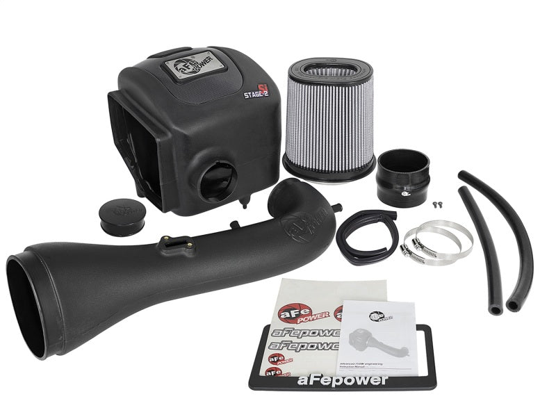 aFe Stage-2 Si Pro DRY S Cold Air Intake System for GM Silverado/Sierra 51-82332 Photo - Unmounted