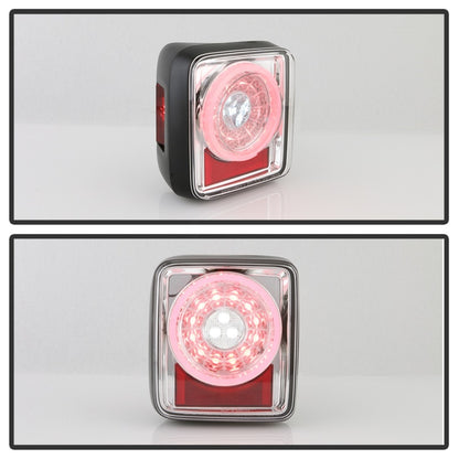 Spyder 19-20 Jeep Wrangler - Full LED Tail Lights - Seq Turn Signal - Chrome ALT-YD-JW19-SEQ-C 5086167 5086167 Photo - Unmounted
