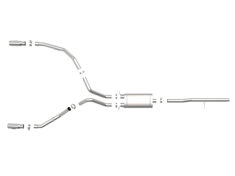 aFe Apollo GT Series 3in 409SS GM Silverado/Sierra 1500 09-19 V6-4.3/V8-4.8/5.3L - Polished 49-44112-P 49-44112-P Photo - Unmounted