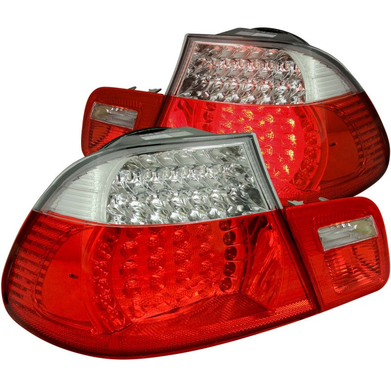 Anzo 2000-2003 BMW 3 Series E46 LED Tail lights Red/Clear 321105 Photo - Primary
