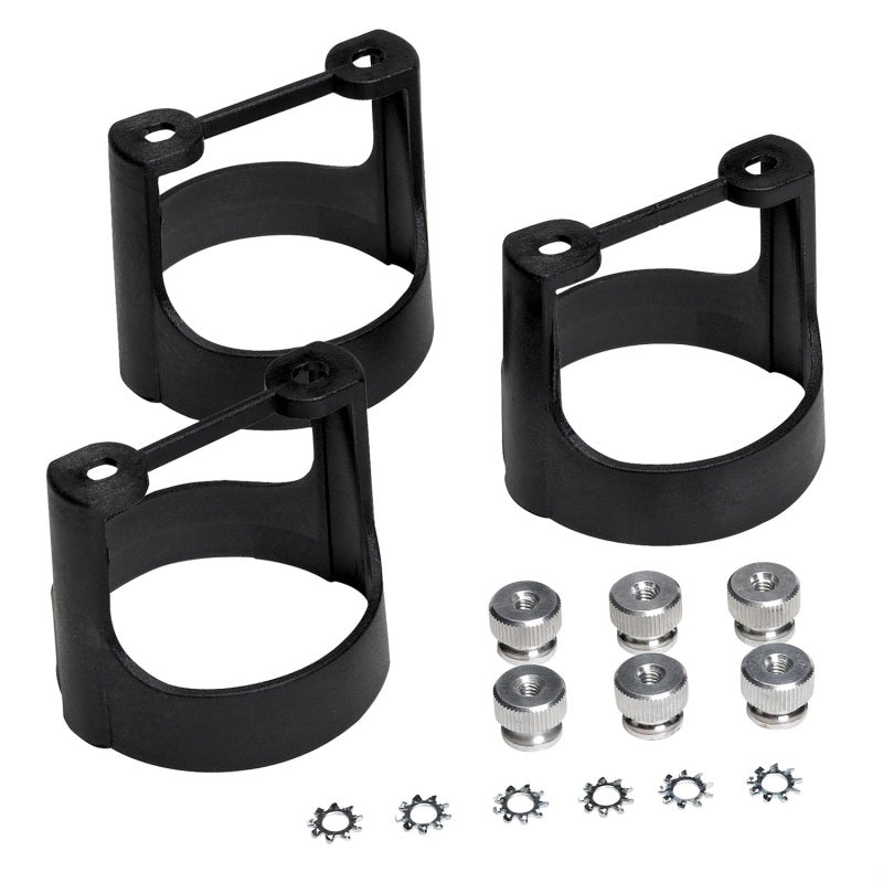 Autometer Gauge Bracket Kit, 2 5/8", Black Composite, Qty 3 3245 Photo - Primary