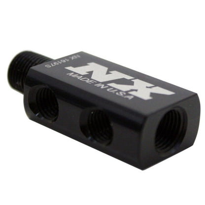 Nitrous Express Compact Distribution Block; w/ Gauge Port 16197S Photo - Primary