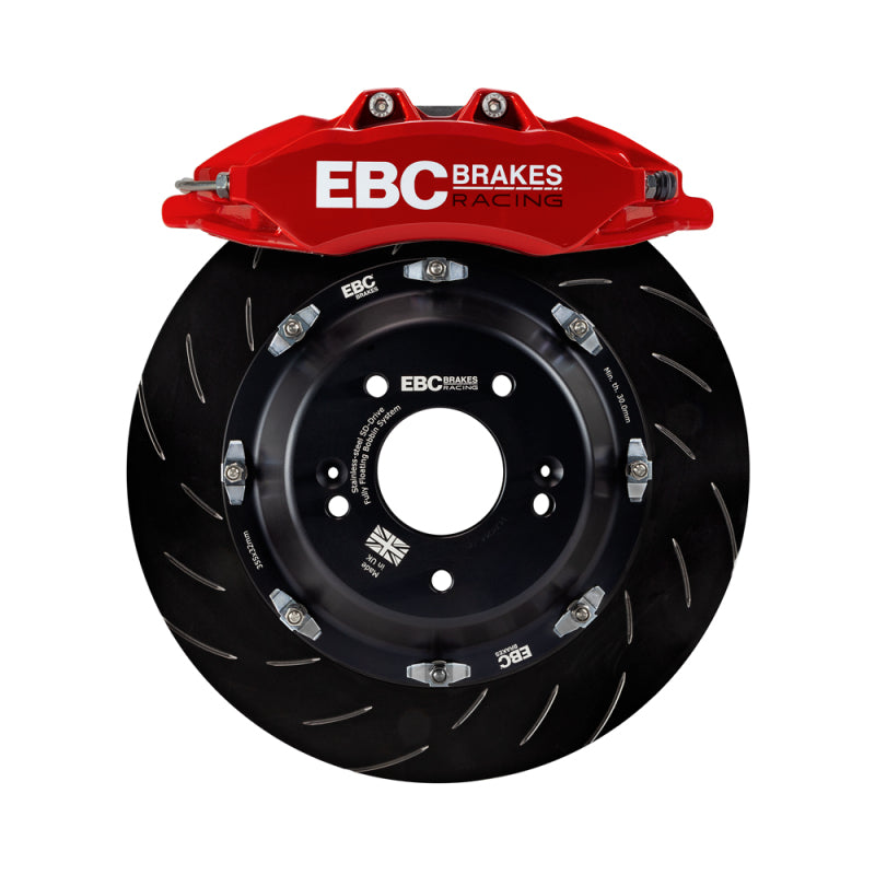 EBC Racing 2019+ BMW M235i (F44) Red 6 Piston Apollo Calipers 355mm Rotors Front Big Brake Kit BBK039RED-1