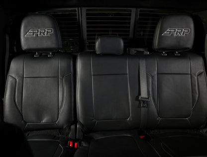 PRP Seats PRP 12-14 Ford Raptor  Rear Bench Seat Covers- Black with Silver Stitch B070-06 B070-06 Photo - Close Up