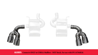 Corsa 16-17 Chevy Camaro SS 2.75in Inlet / 4in Outlet Polished Tip Kit (For Corsa Exhaust Only) 14774 14774 Photo - Primary
