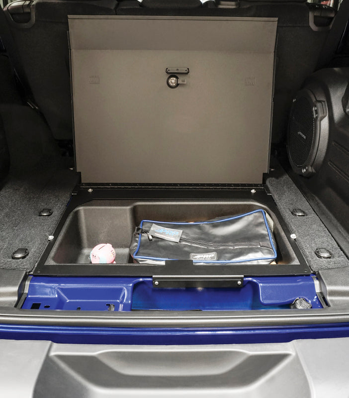 Tuffy Products Tuffy 2019+ Jeep Wrangler 4Door Cubby Cover W/ Combo Lock 358-01-A 358-01-A Photo - Mounted