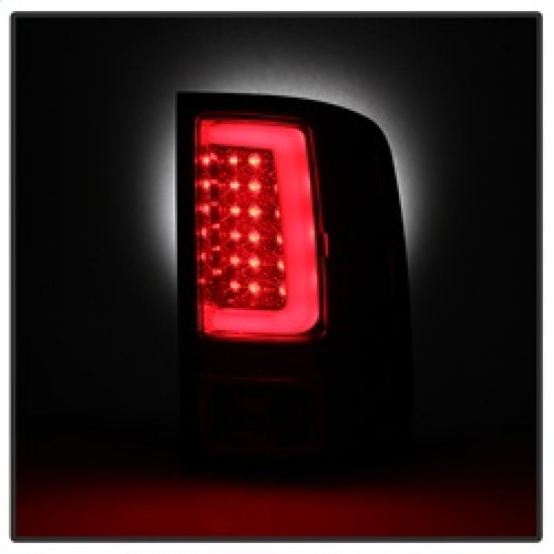 Spyder 07-13 GMC Sierra 1500 V2 Light Bar LED Tail Lights - Red Clear (ALT-YD-GS07V2-LBLED-RC) 5084767 5084767 Photo - Unmounted