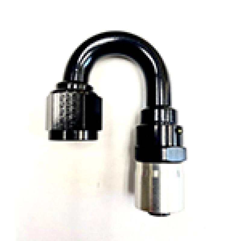 Fragola -10AN Male Rad. Fitting x 180 Degree Sport Crimp Hose End 3118010-RAD 3118010-RAD Photo - Primary