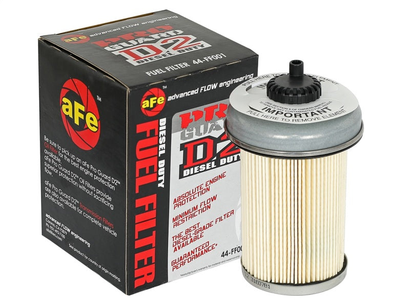 aFe Pro GUARD D2 Fuel Filter (4 Pack) GM Diesel Trucks 92-00 V8-6.2/6.5L ( 44-FF001-MB Photo - Unmounted