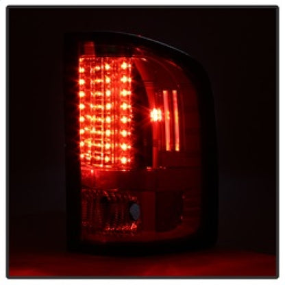 Spyder Chevy Silverado 07-13 LED Tail Lights Red Smoke ALT-YD-CS07-LED-RS 5001801 5001801 Photo - Unmounted